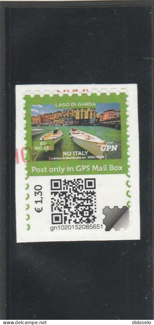 Italy - GPS / Self Adhesive Stamp / Used On Paper - Unclassified