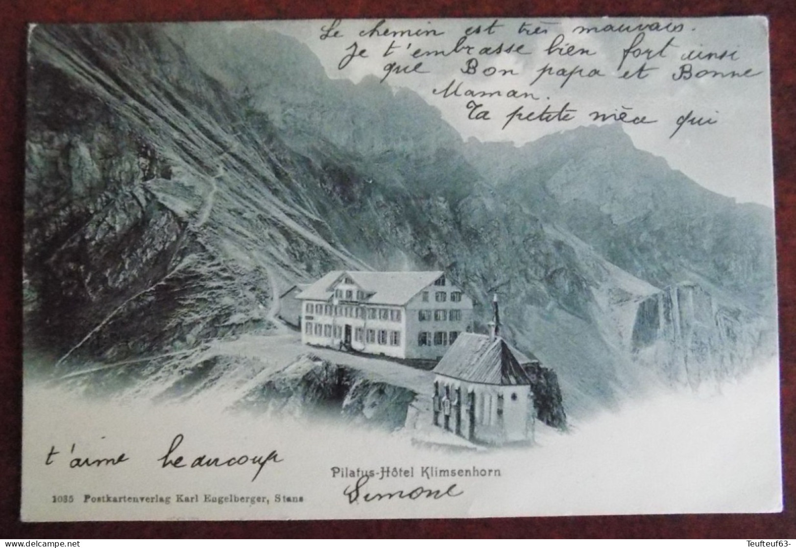 Cpa Pilatus-hôtels Klimsenhorn - Autres & Non Classés