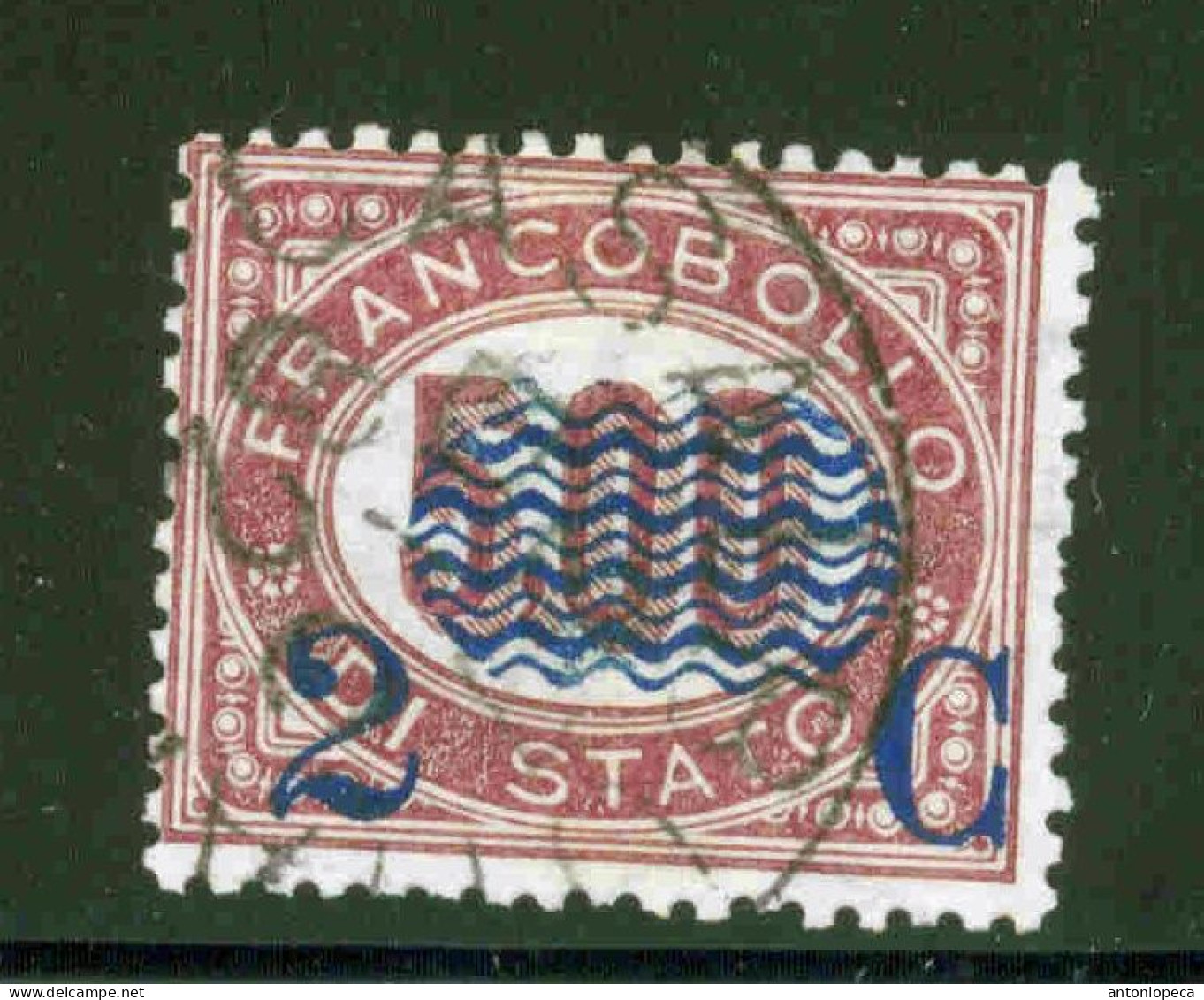 ITALIA, 1878 SERVIZIO 2C SU 5,00 USED VF - Gebraucht