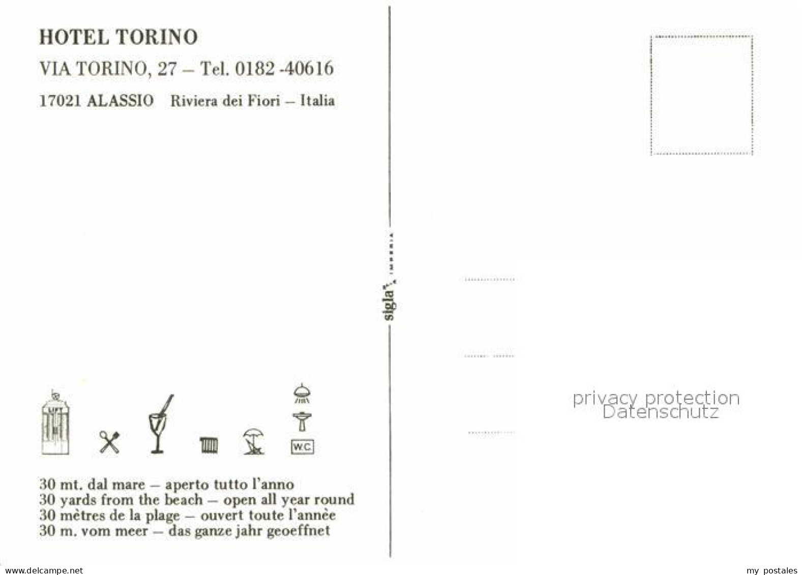 72897083 Alassio Hotel Torino Speisesaal Alassio - Autres & Non Classés