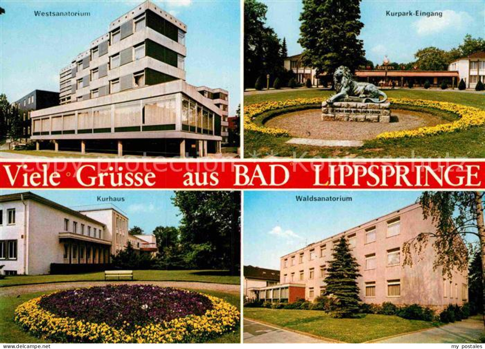 72897081 Bad Lippspringe Westsanatorium Kurpark Eingang Kurhaus Waldsanatorium B - Bad Lippspringe