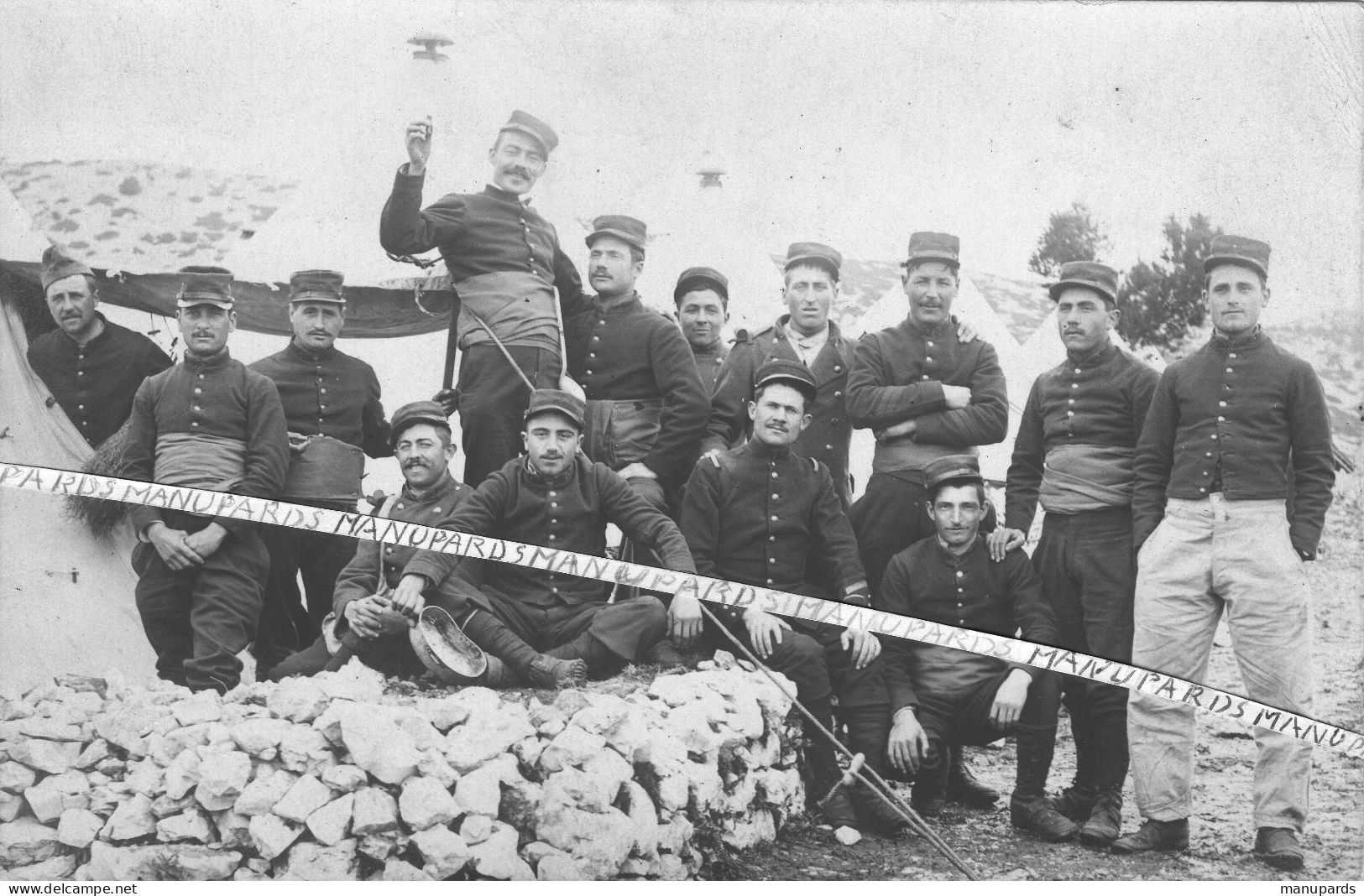 1905 - 1915 / CARTE PHOTO / 3e RI ( MARSEILLE / DIGNE / HYERES ) / 3e REGIMENT D'INFANTERIE / PHOTO MOUNIER DIGNE-GAP - Krieg, Militär