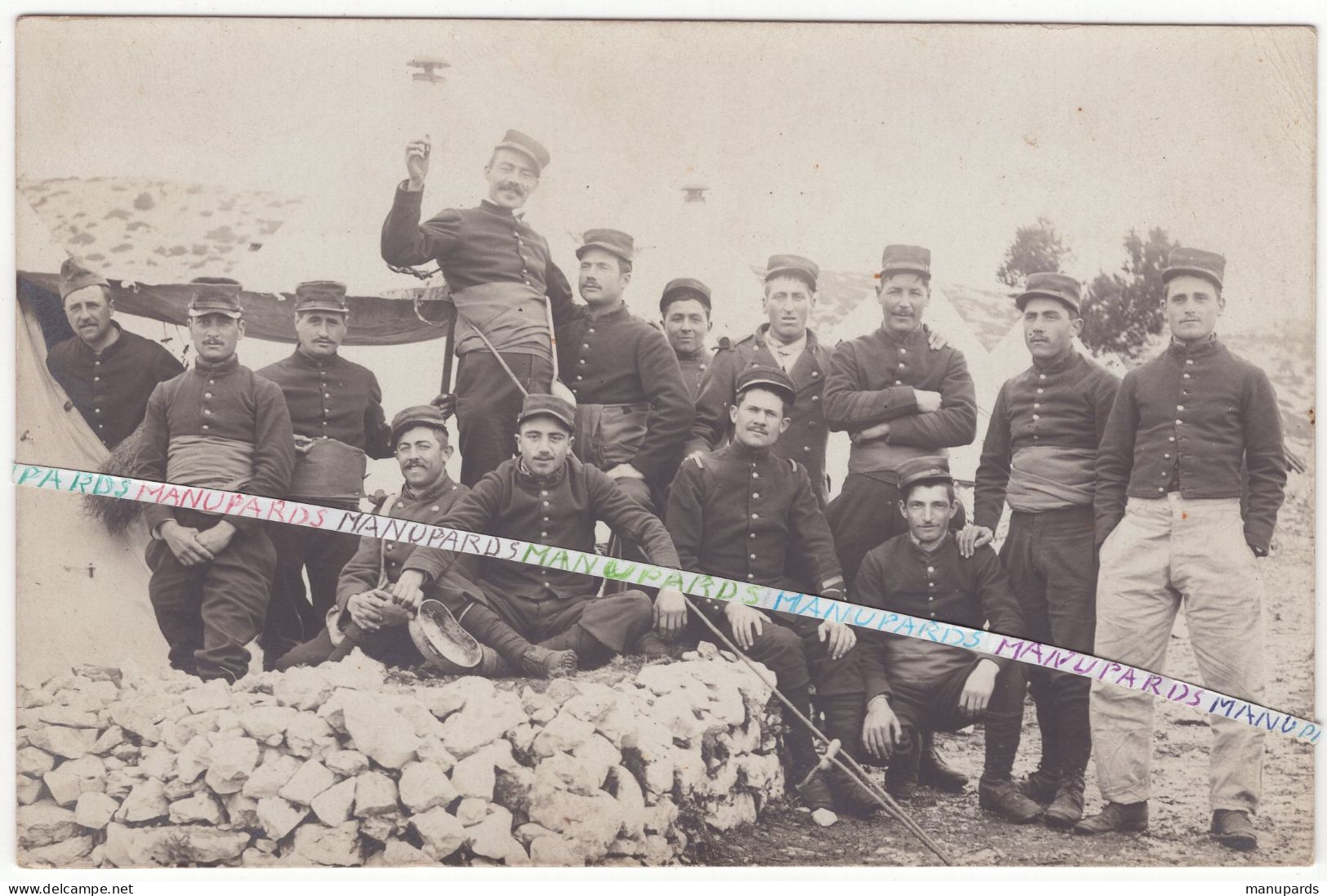 1905 - 1915 / CARTE PHOTO / 3e RI ( MARSEILLE / DIGNE / HYERES ) / 3e REGIMENT D'INFANTERIE / PHOTO MOUNIER DIGNE-GAP - Krieg, Militär