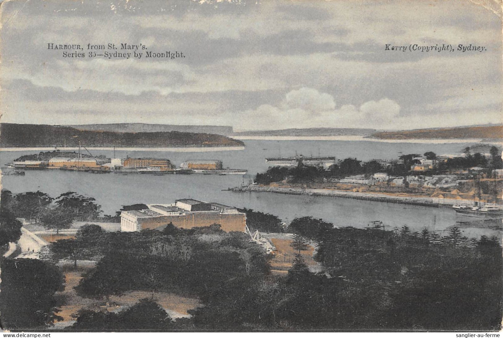 CPA AUSTRALIE / HARBOUR FROM MARY'S / SYDNEY BY MOONLIGHT - Sonstige & Ohne Zuordnung