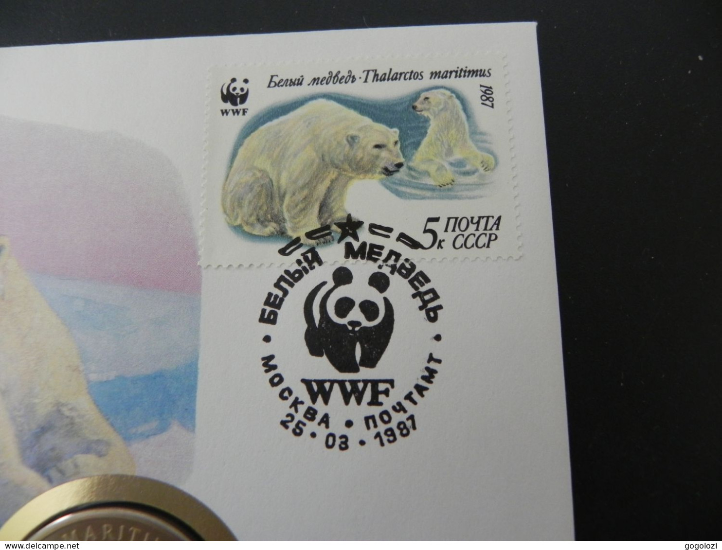 Soviet Union - WWF Ice Bear 1986 - Numis Letter - Russie