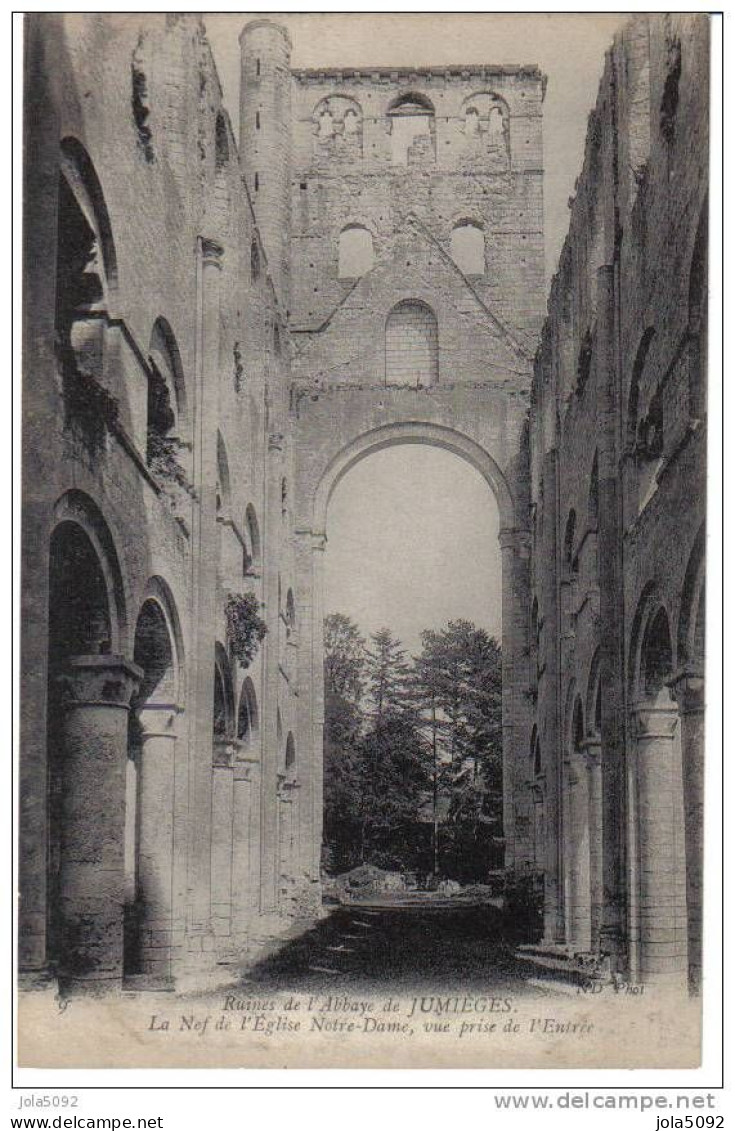 76 - JUMIEGES - La Nef De L'Eglise Notre-Dame - Jumieges