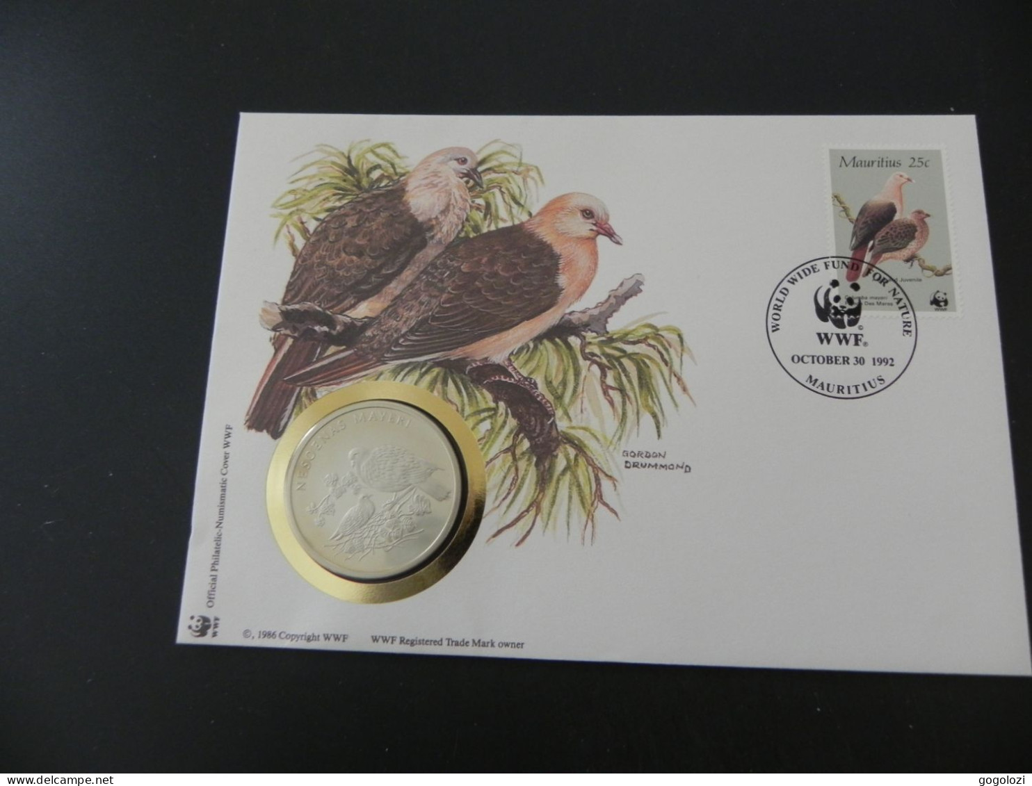 Mauritius - WWF Rose Dove 1986 - Numis Letter - Mauritius