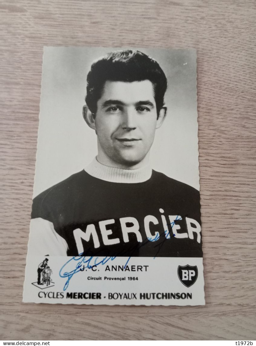 Autograph Cyclisme Cycling Ciclismo Ciclista Wielrennen Radfahren ANNAERT JEAN-CLAUDE (Mercier-BP-Hutchinson 1964) - Ciclismo