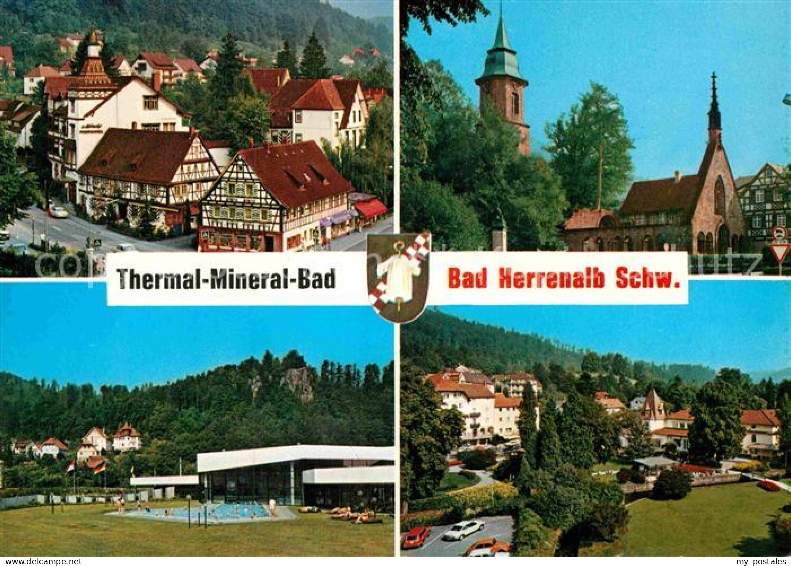 72896998 Bad Herrenalb Thermal Mineral Bad Kirche Fachwerkhaeuser Bad Herrenalb - Bad Herrenalb