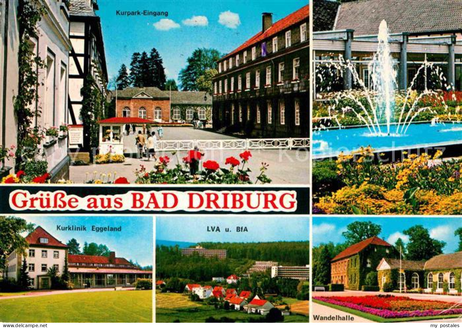 72896990 Bad Driburg Kurpark Eingang Kurklinik Eggeland LVA BfA Wandelhalle Alha - Bad Driburg