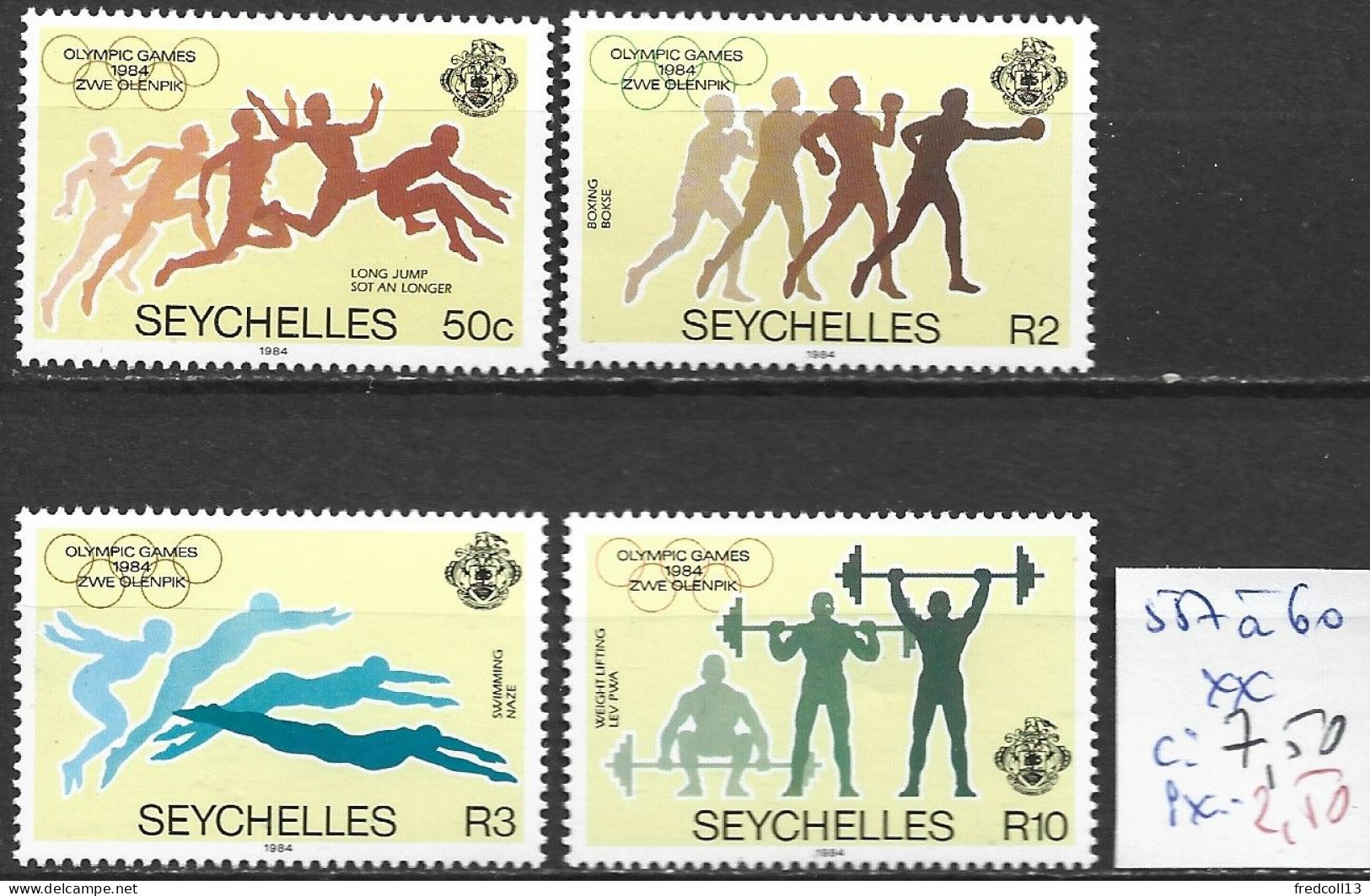 SEYCHELLES 557 à 60 ** Côte 7.50 € - Seychelles (1976-...)