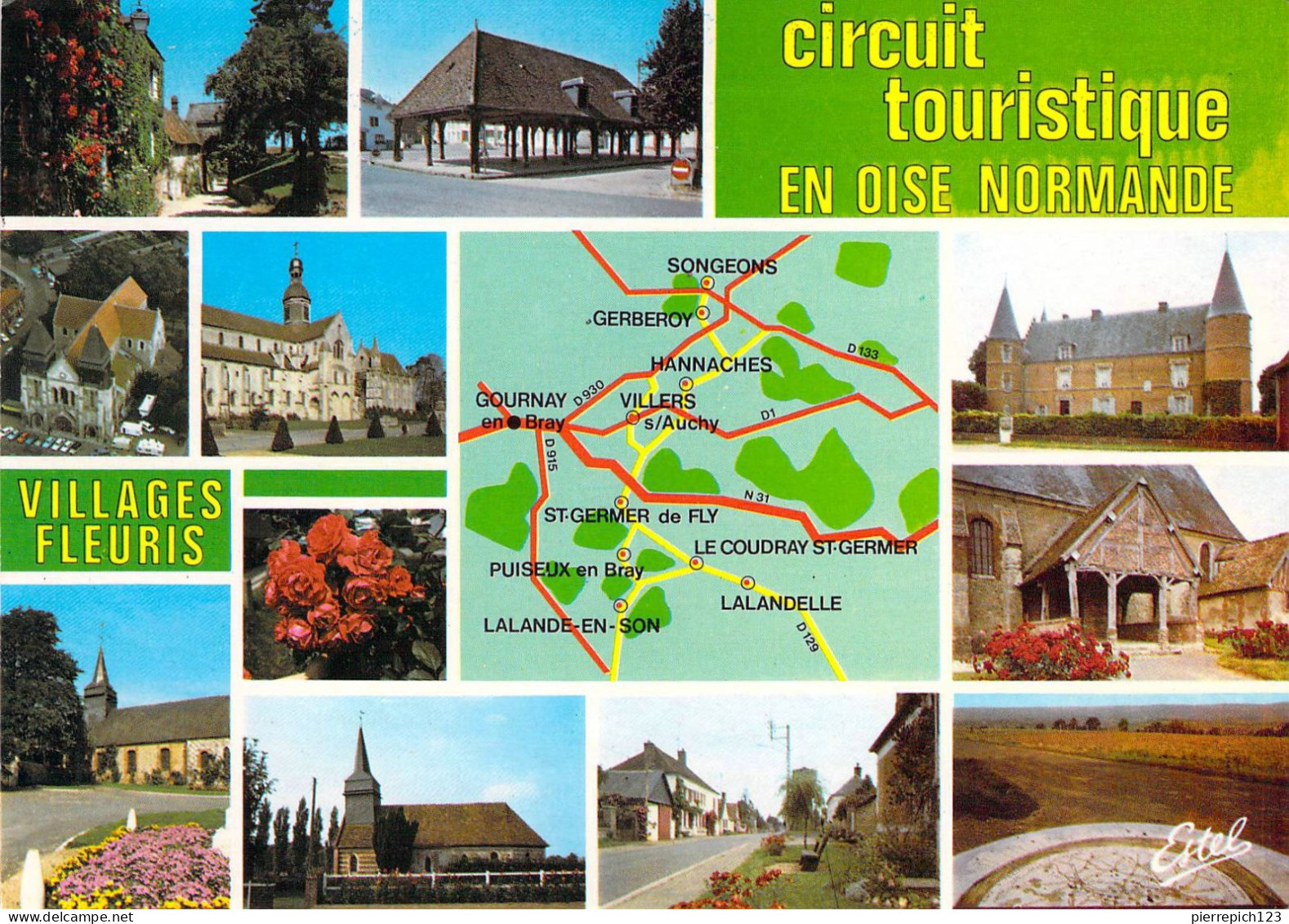 60 - Oise Normande - Circuit Touristique - Carte Géographique - Multivues - Autres & Non Classés