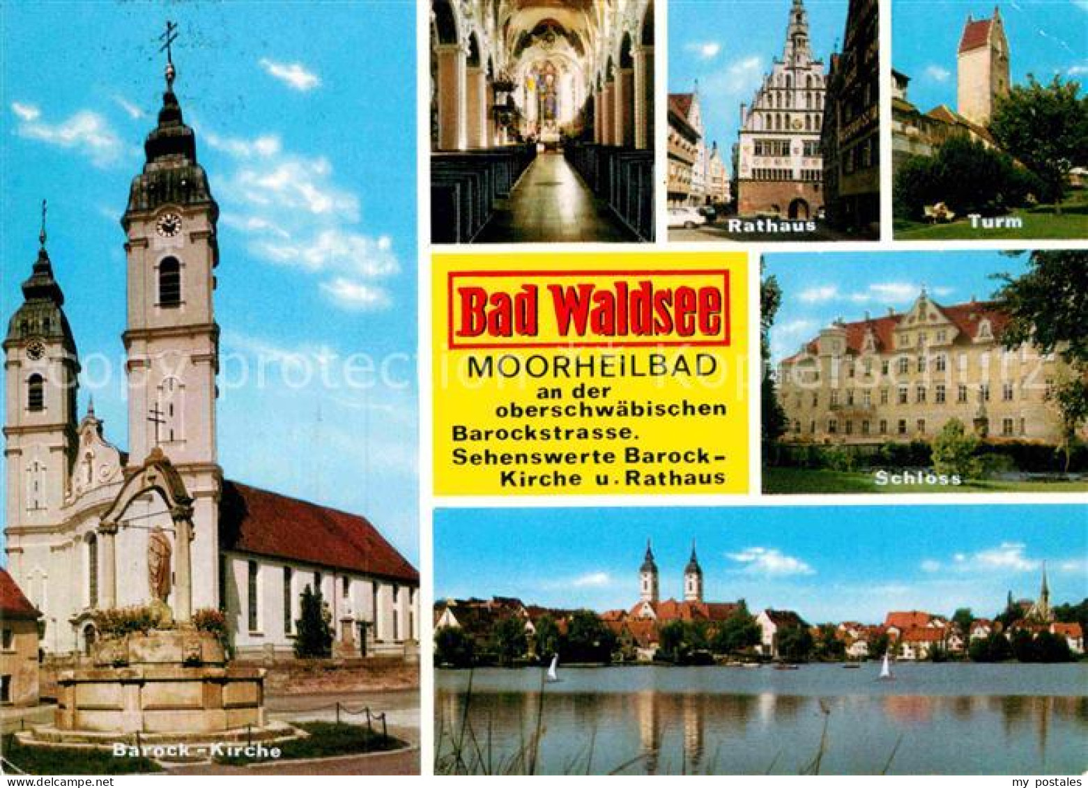 72896942 Bad Waldsee Barockkirche Schloss Turm Rathaus Bad Waldsee - Bad Waldsee