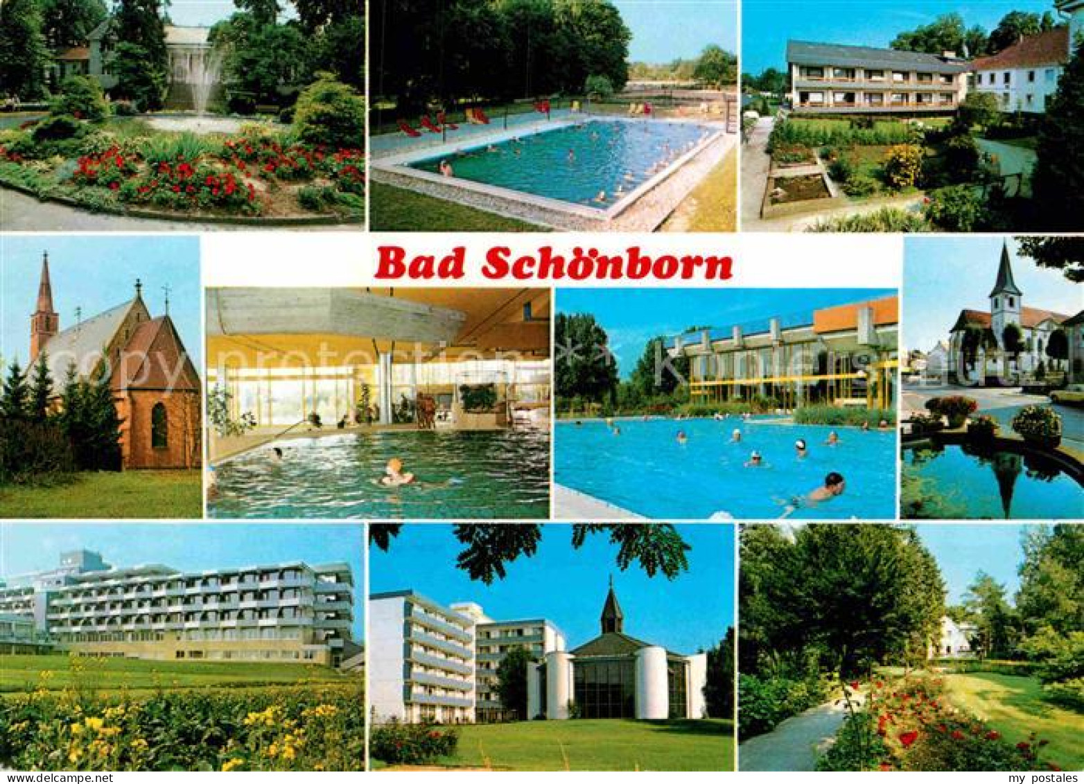 72896927 Bad Schoenborn Kurpark Schwimmbad Kurkliniken Bad Schoenborn - Bad Schönborn