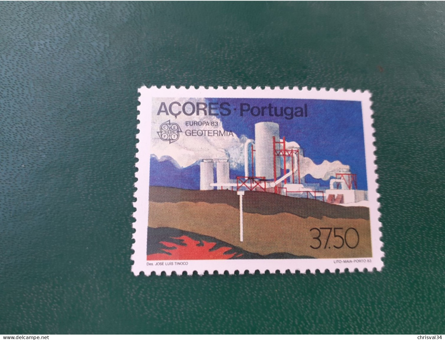 TIMBRE    ACORES  ANNEE  1983    N  345        NEUF  LUXE** - Açores