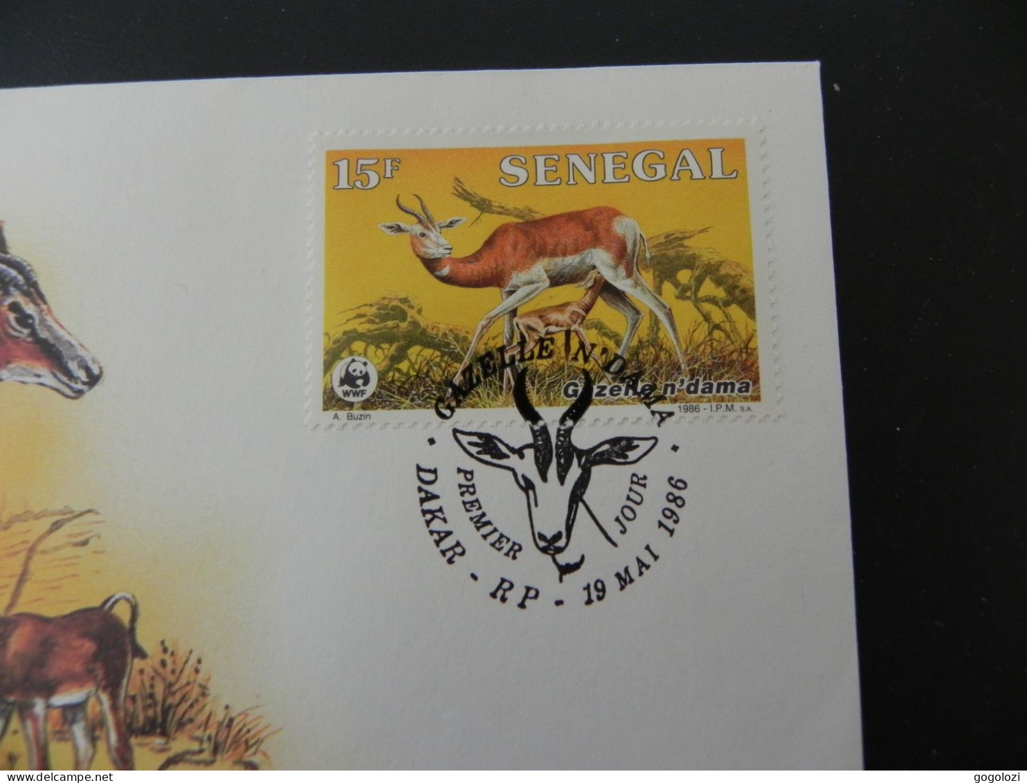 Senegal WWF Dama Gazelle 1986 - Numis Letter - Sénégal