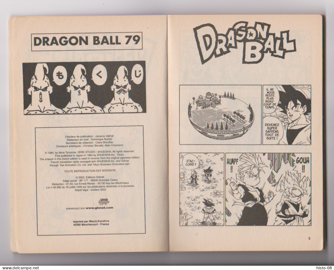 MANGAS : DRAGON BALL : N° 79 .  EDITION FRANCAISE  .. 2002 .. - Mangas (FR)