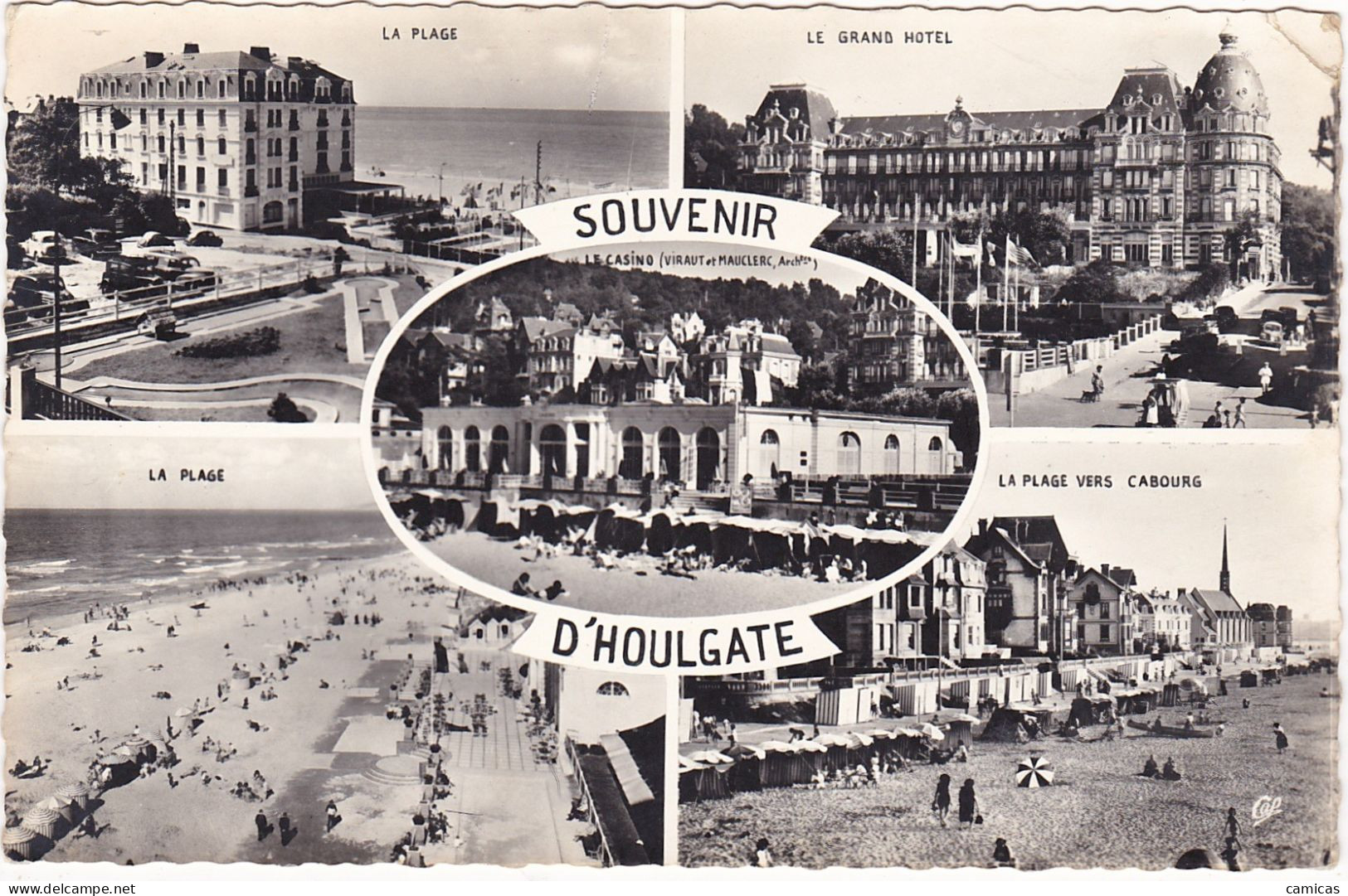 LOT De 9 Cartes:  CALVADOS: Souvenir D'HOULGATE,TROUVILLE,DEAUVILLE,HONFLEUR,HOME S/MER  Etc..... - 5 - 99 Cartoline