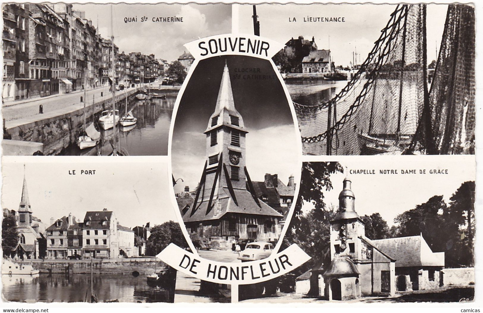 LOT De 9 Cartes:  CALVADOS: Souvenir D'HOULGATE,TROUVILLE,DEAUVILLE,HONFLEUR,HOME S/MER  Etc..... - 5 - 99 Cartoline