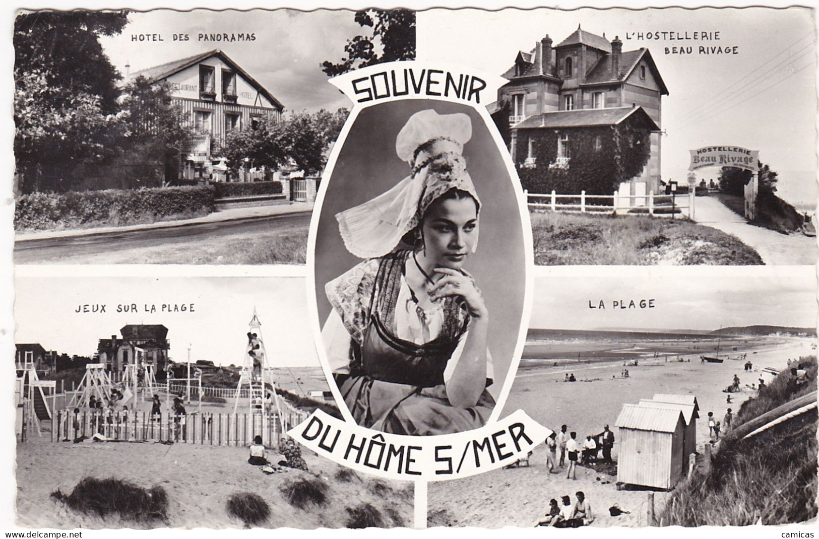 LOT De 9 Cartes:  CALVADOS: Souvenir D'HOULGATE,TROUVILLE,DEAUVILLE,HONFLEUR,HOME S/MER  Etc..... - 5 - 99 Cartoline