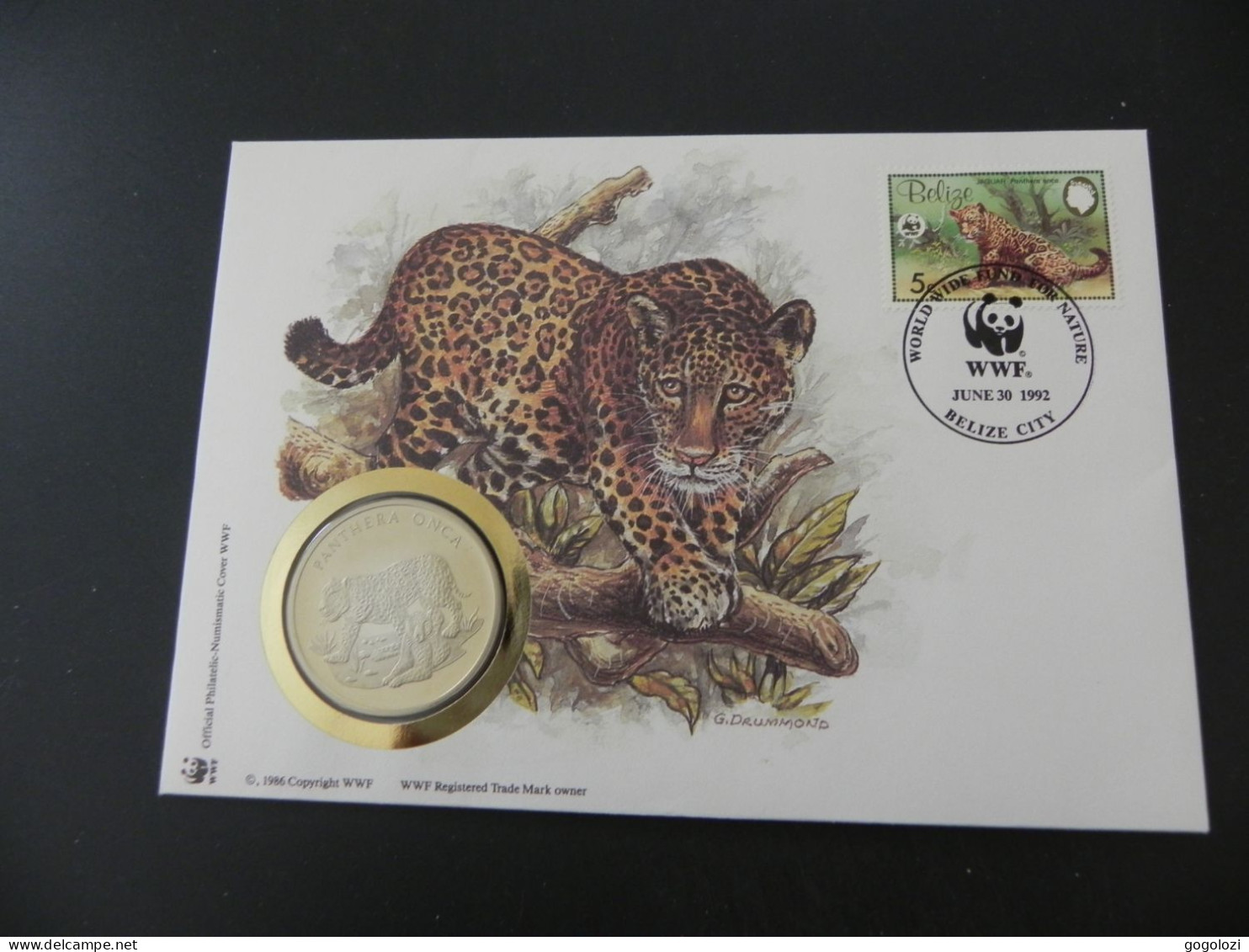 Belize  WWF Jaguar 1986 - Numis Letter - Belize