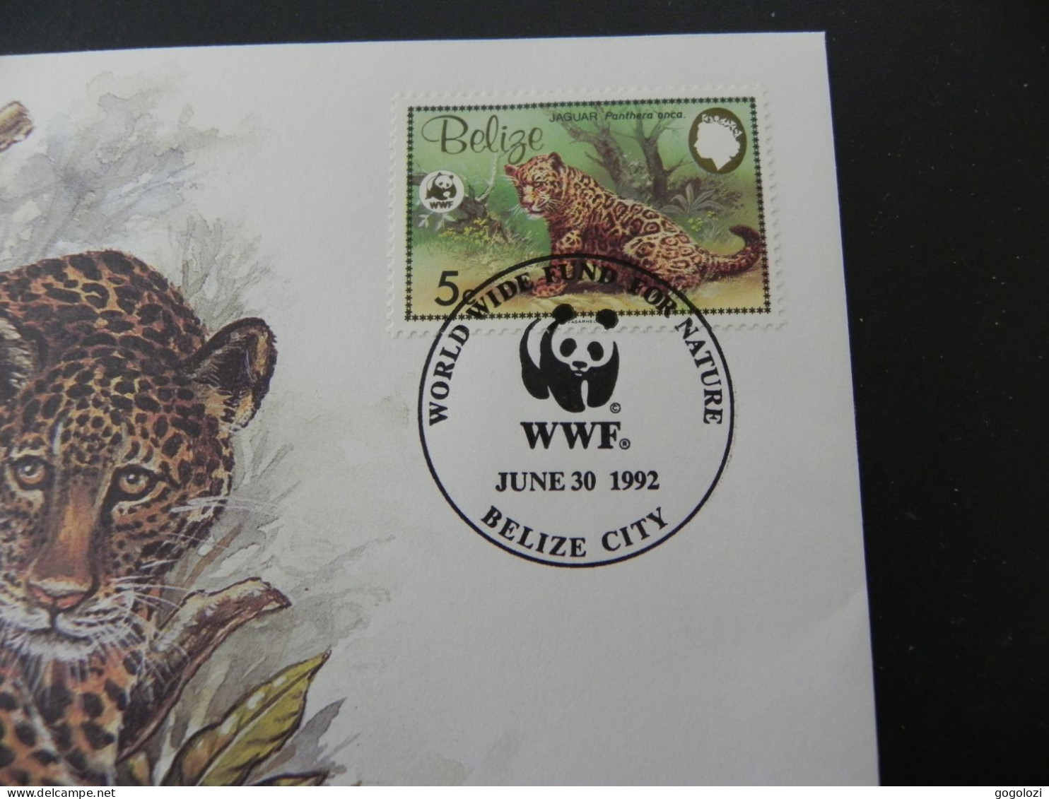 Belize  WWF Jaguar 1986 - Numis Letter - Belize