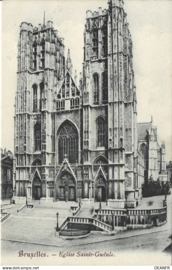 PUBLICITE : Wm Youngers'scoth Ale 258 Sur Carte De Bruxelles - Eglise Sainte-Gudule. Carte Très Bon état. - Reclame