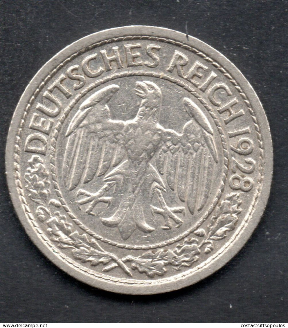 3101 1928E,1931F 50 Pf. VERY FINE - 50 Rentenpfennig & 50 Reichspfennig