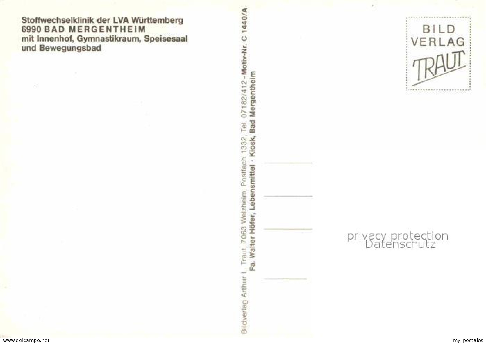 72896786 Bad Mergentheim Stoffwechselklinik LVA Wuerttemberg Schwimmbad Gymnasti - Bad Mergentheim