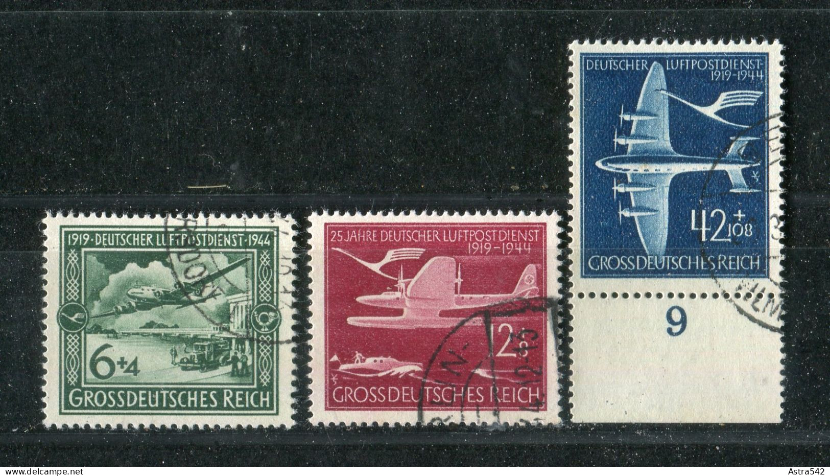 "DEUTSCHES REICH" 1944, Mi. 866-868 "Flugzeuge" Gestempelt (A2035) - Nuovi
