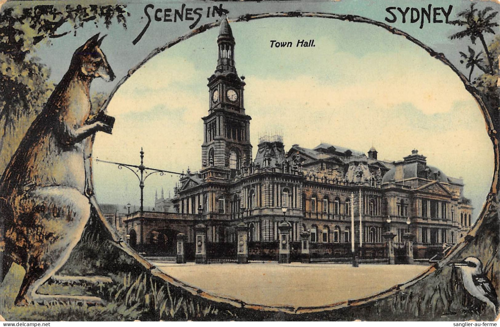 CPA AUSTRALIE / SCENES IN SYDNEY / TOWN HALL / KANGOUROU - Other & Unclassified