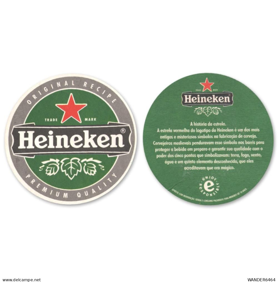 HEINEKEN BRAZIL BREWERY  BEER  MATS - COASTERS #04 - Sotto-boccale