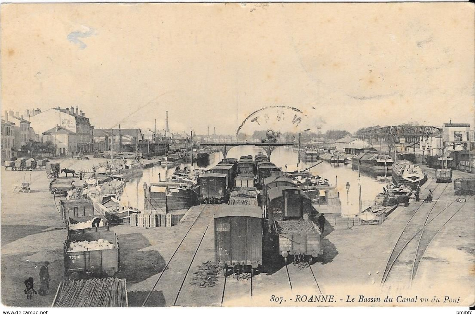 ROANNE - Le Bassin Du Canal Vu Du Pont - Roanne