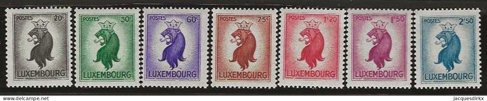 Luxembourg  .  Y&T   .   360/366  .   **    .    Neuf Avec Gomme Et SANS Charnière - Unused Stamps