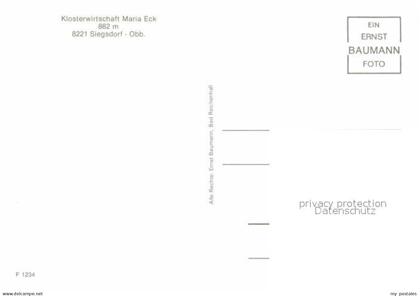 72896698 Siegsdorf Oberbayern Klosterwirtschaft Maria Eck Siegsdorf - Sonstige & Ohne Zuordnung