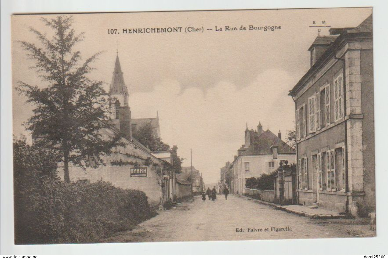 18 – HENRICHEMONT – La Rue De Bourgogne – CP Non Circulée Neuve - Henrichemont