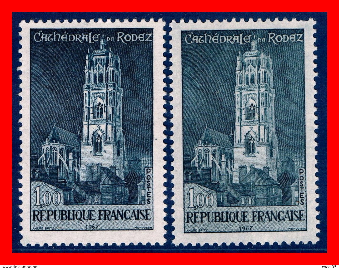 Yvert N° 1504 N** / MNH RODEZ GRIS & GRIS-NOIR - Pétouille D'imprimerie - SANSURPRISE - Ongebruikt