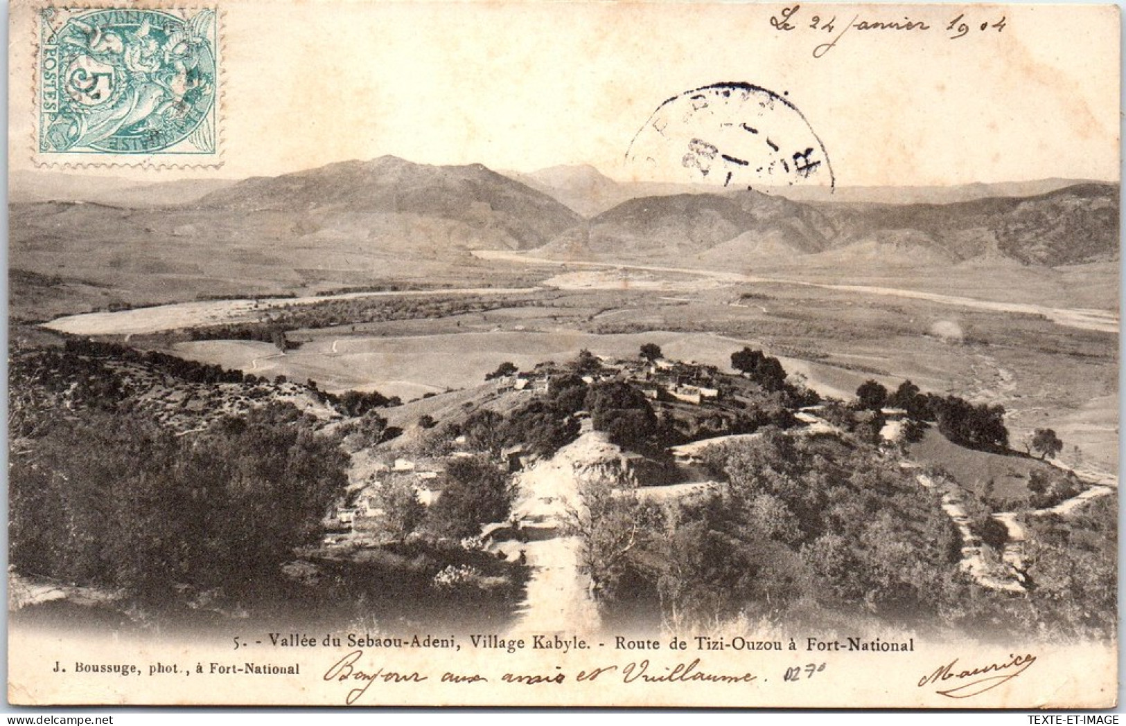 ALGERIE - Vue Sur La Vallée Du Sebaou Adeni  - Autres & Non Classés
