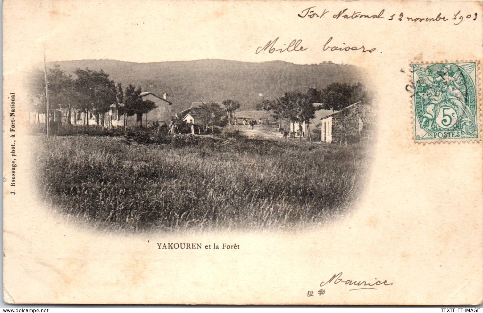 ALGERIE - YAKOUREN - Vue D'ensemble Et La Foret  - Autres & Non Classés