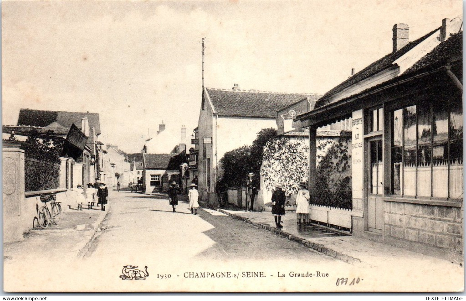 77 CHAMPAGNE SUR SEINE - La Grande Rue - - Other & Unclassified