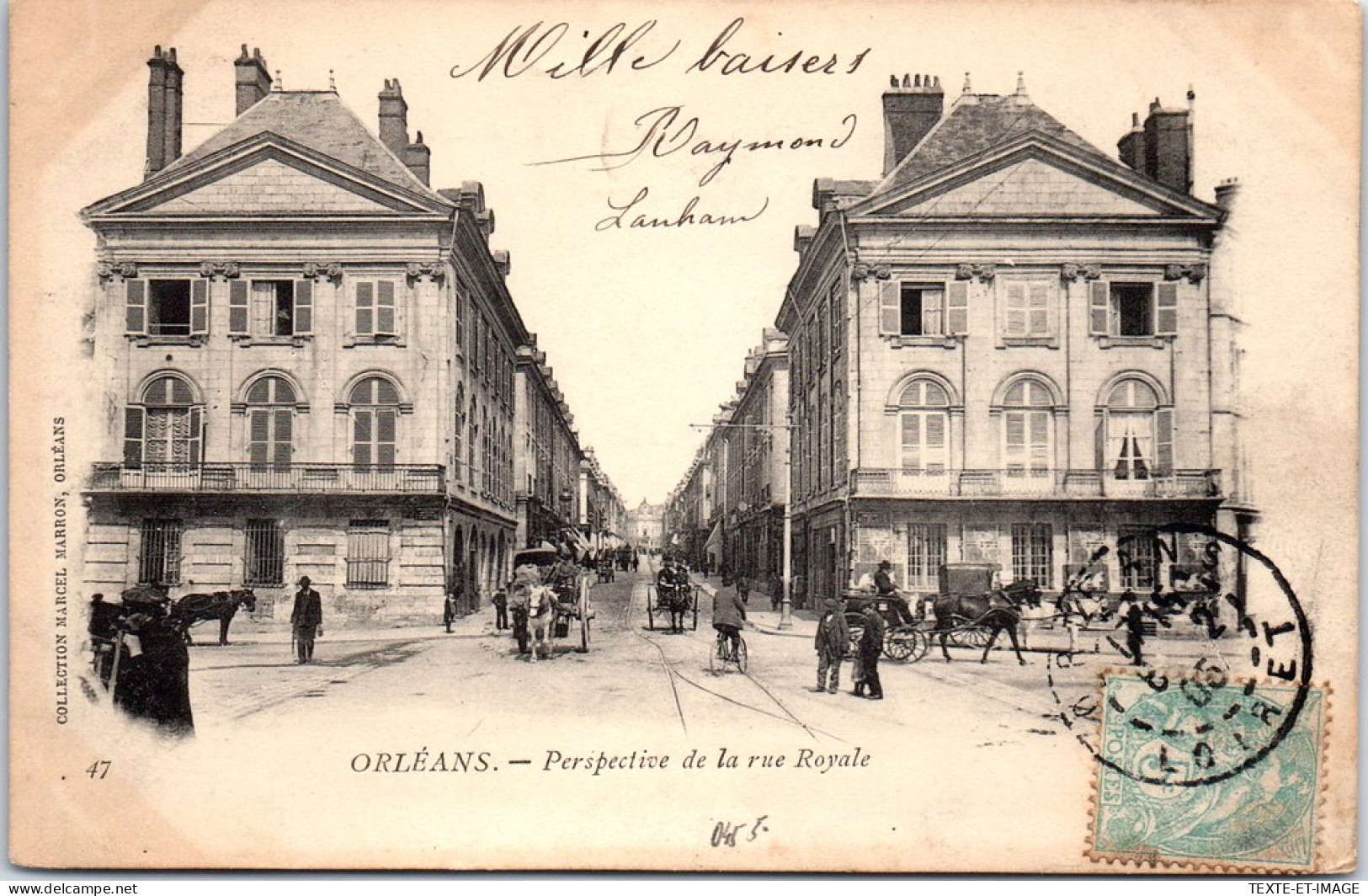 45 ORLEANS - Perspective De La Rue Royale  - Orleans