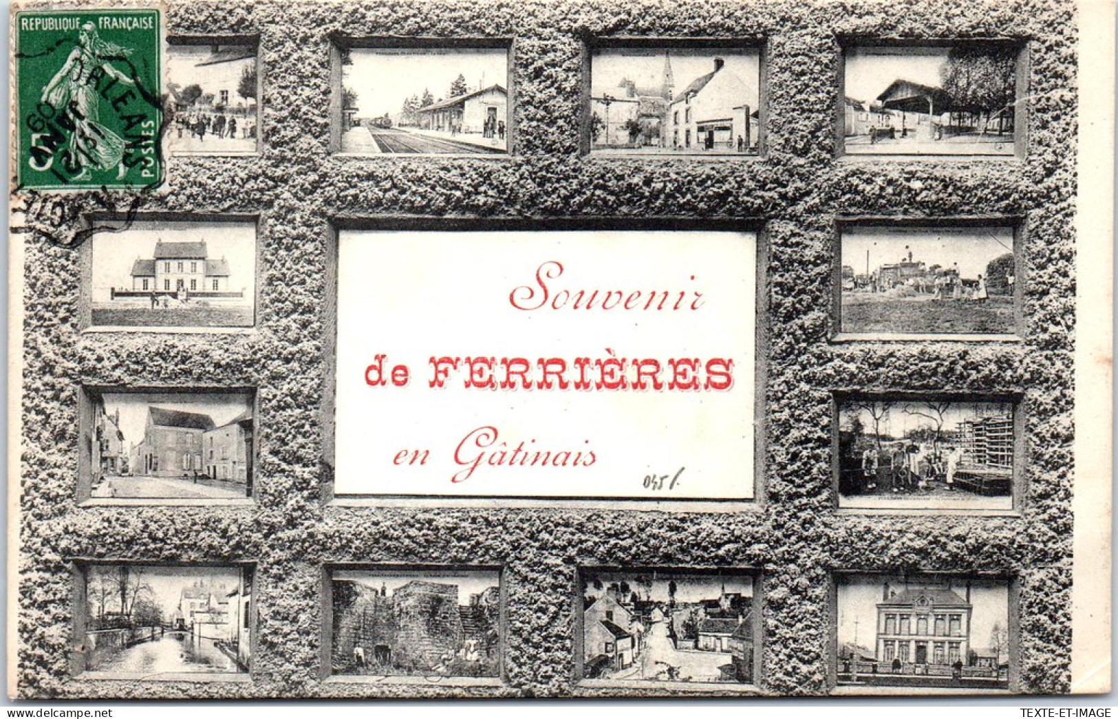45 FERRIERES EN GATINAIS - Un Souvenir  - Andere & Zonder Classificatie