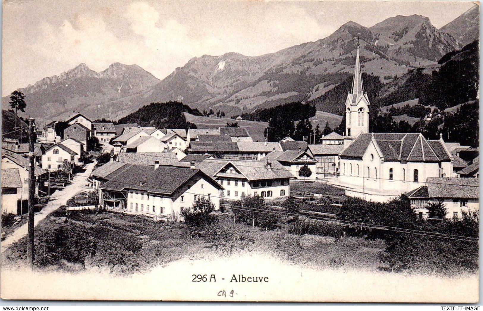 SUISSE - ALBEUVE - Vue Générale Du Village  - Autres & Non Classés