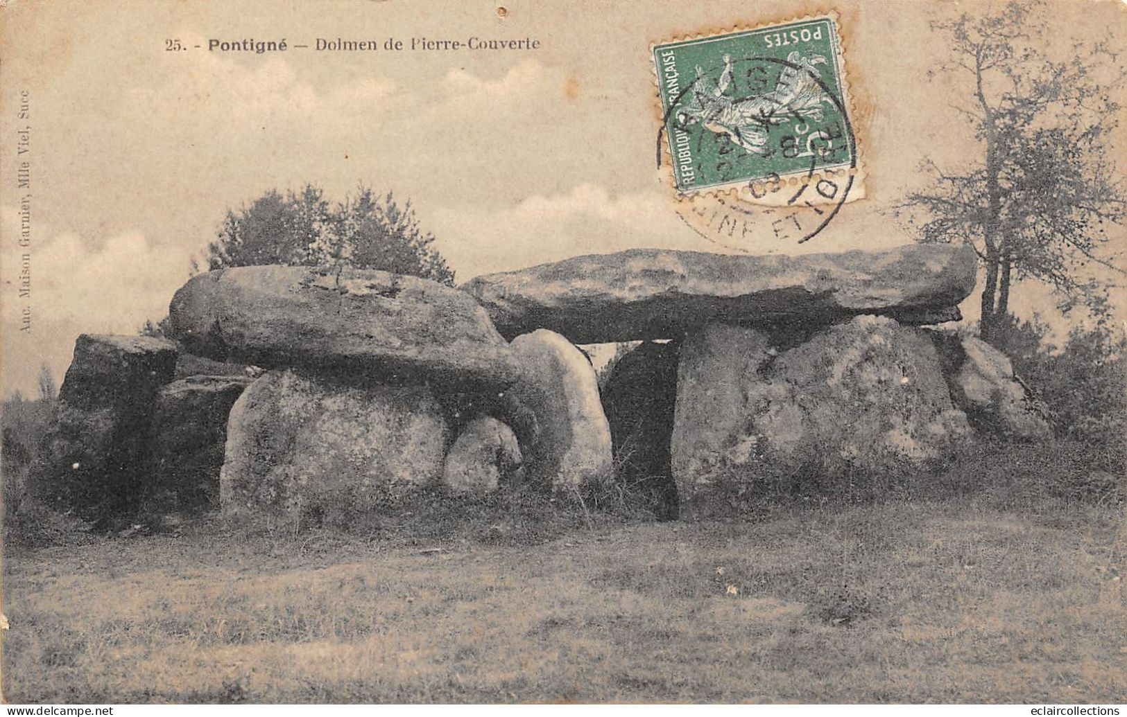 Pontigné        49         Dolmen De Pierre Couverte            (voir Scan) - Autres & Non Classés