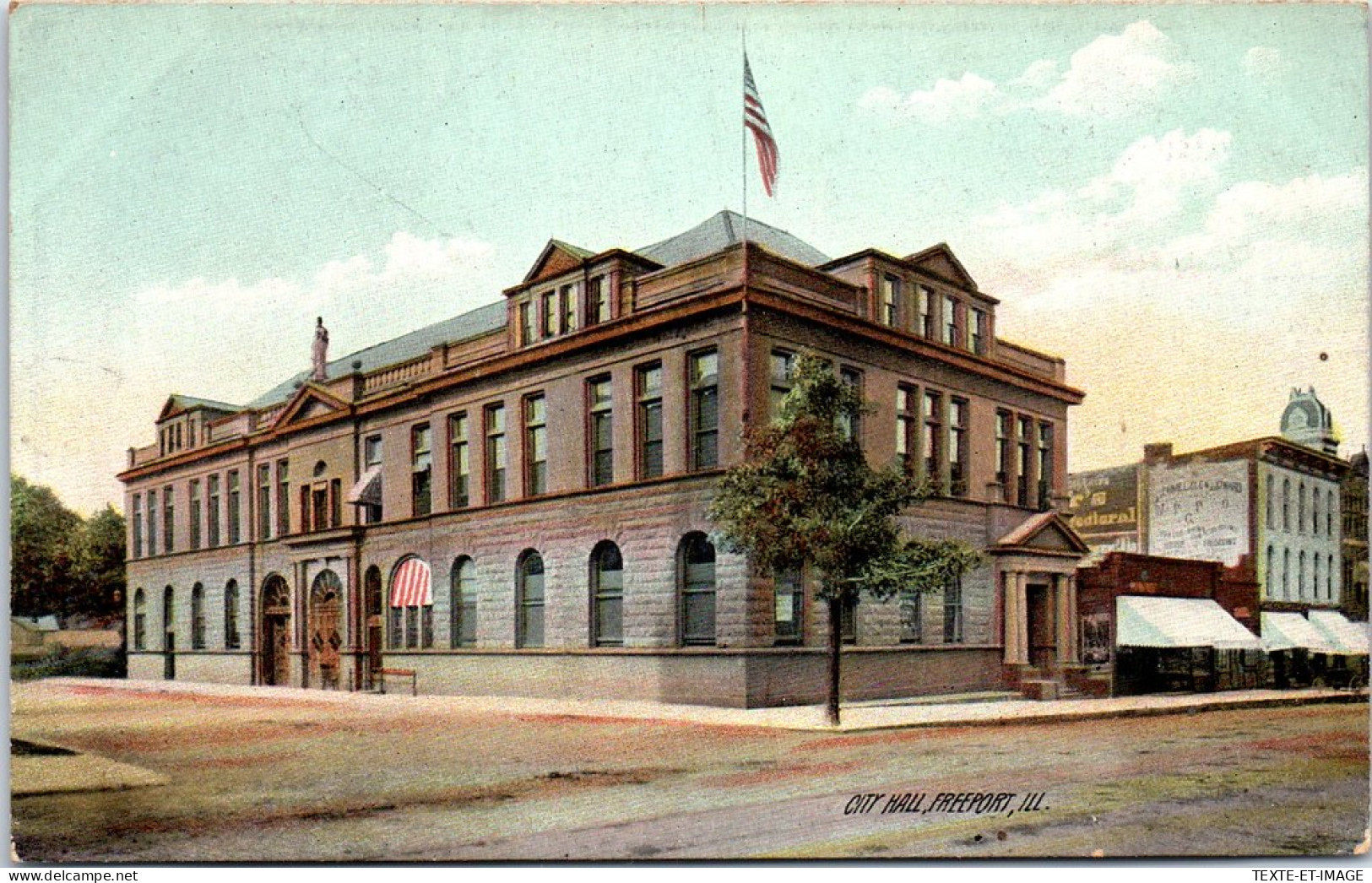 ETATS UNIS - The City Hall From Freeport, Ill - Andere & Zonder Classificatie