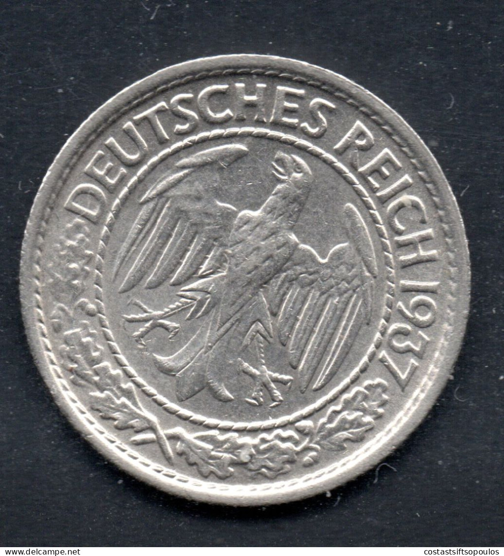 3102 1937A,1937F,1938E 50 Pf. VERY FINE - 50 Reichspfennig
