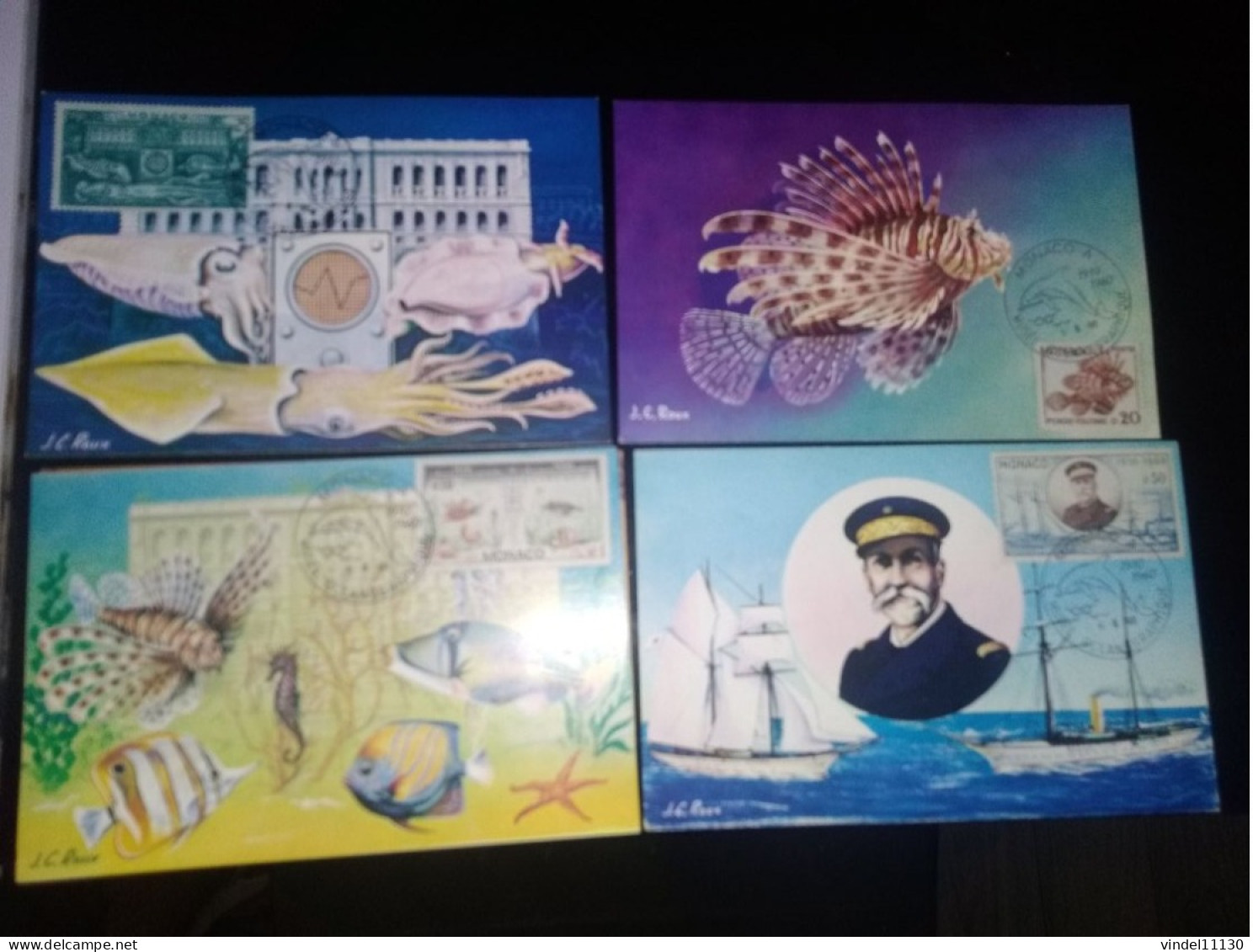 Lot Cartes Postales Monaco Musée Océanographique 1960 - Museo Oceanografico