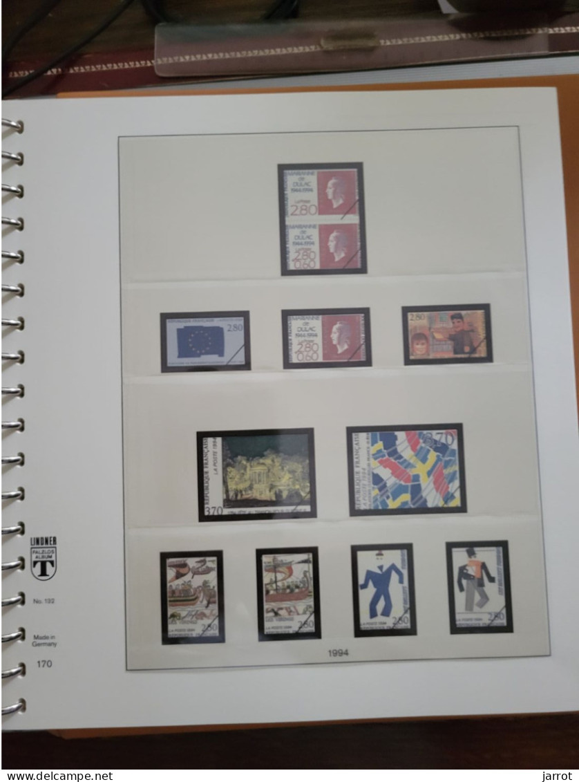 France jeu avec pochettes pages N° 134 à 185  de 1988 à 1996
