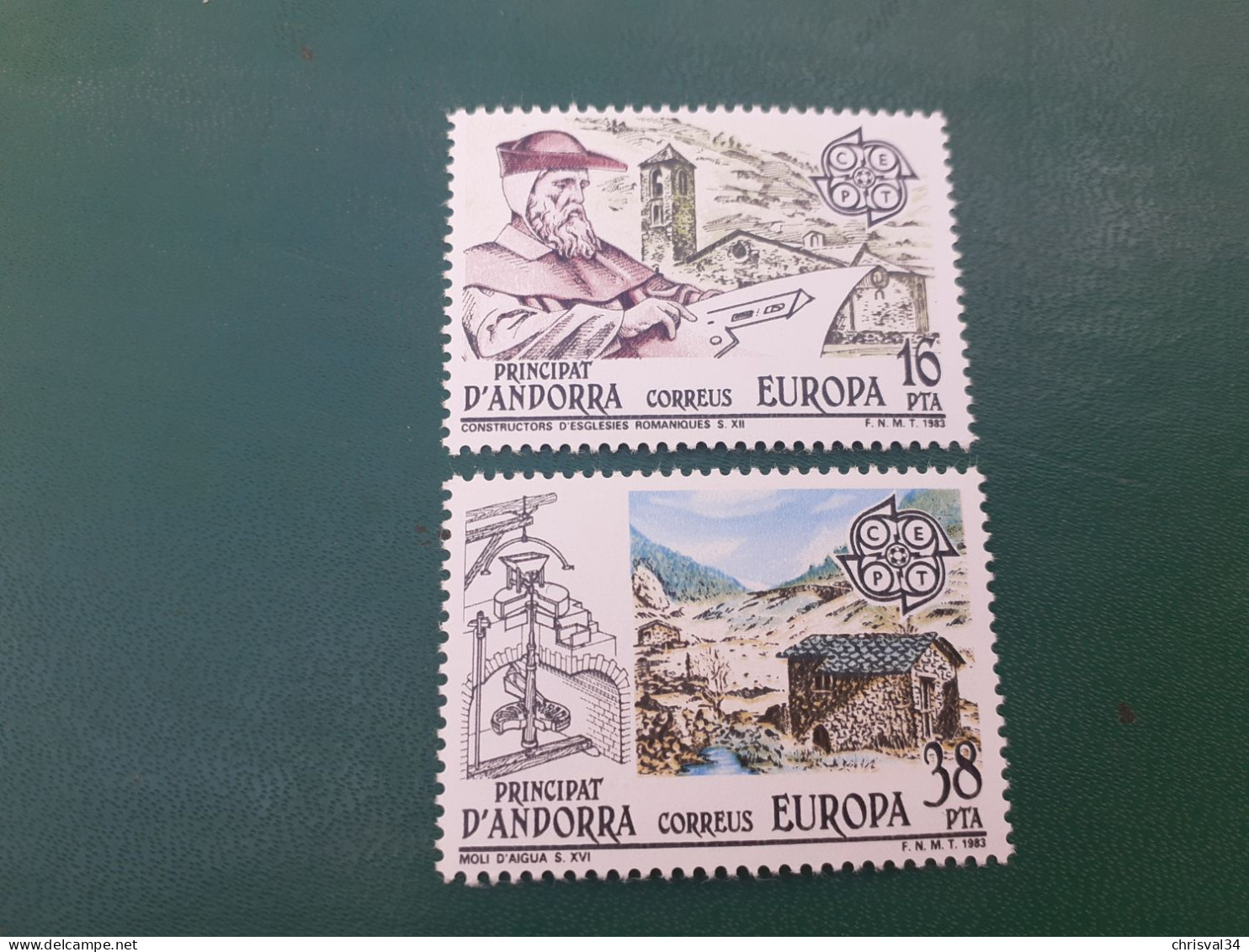 TIMBRES    ANDORRE  ESPAGNOL  ANNEE  1983    N  158  /  159        NEUFS  LUXE** - Ongebruikt