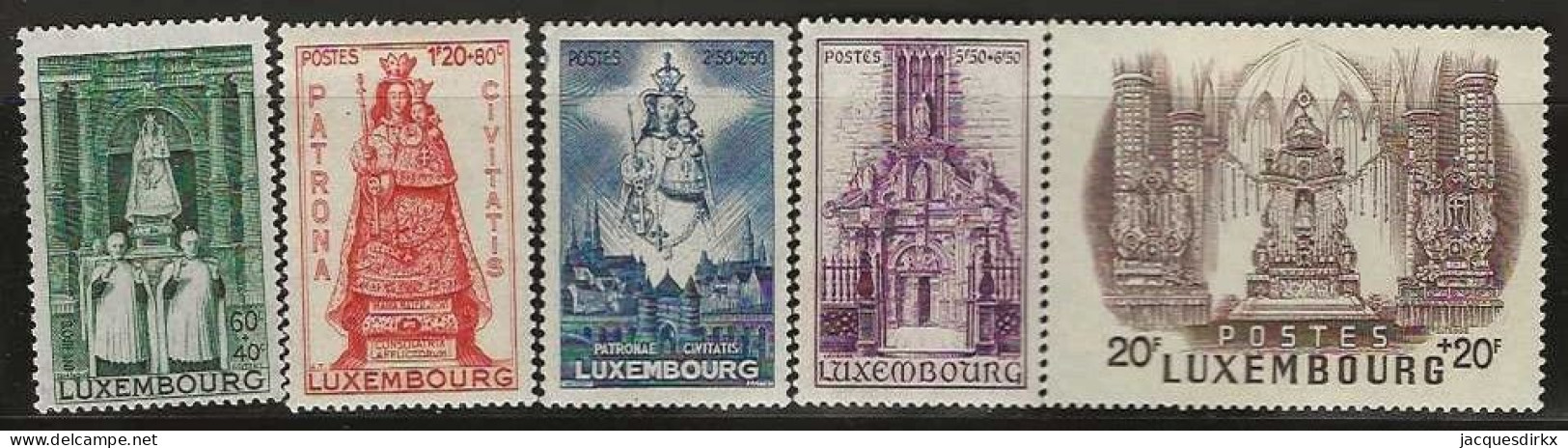 Luxembourg  .  Y&T   .   367/371  .   **    .    Neuf Avec Gomme Et SANS Charnière - Unused Stamps